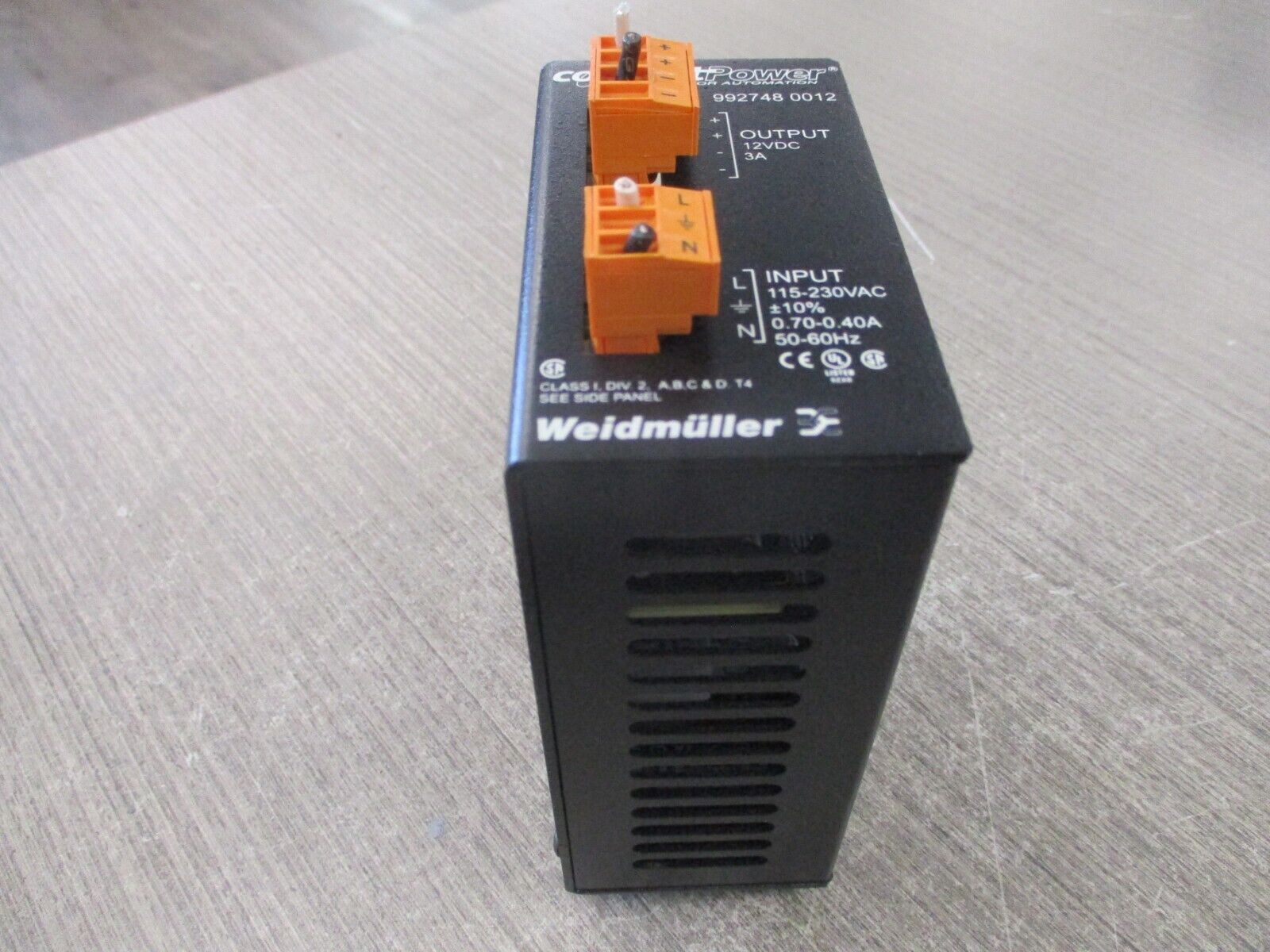 Weidmuller ConnectPower Power Supply 992748 0012 Used