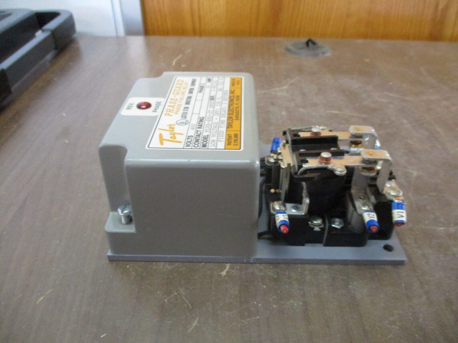 Taylor Phase-Guard Phase Failure Relay PLVR-480-3T DPDT 30A 480V 3Ph Used