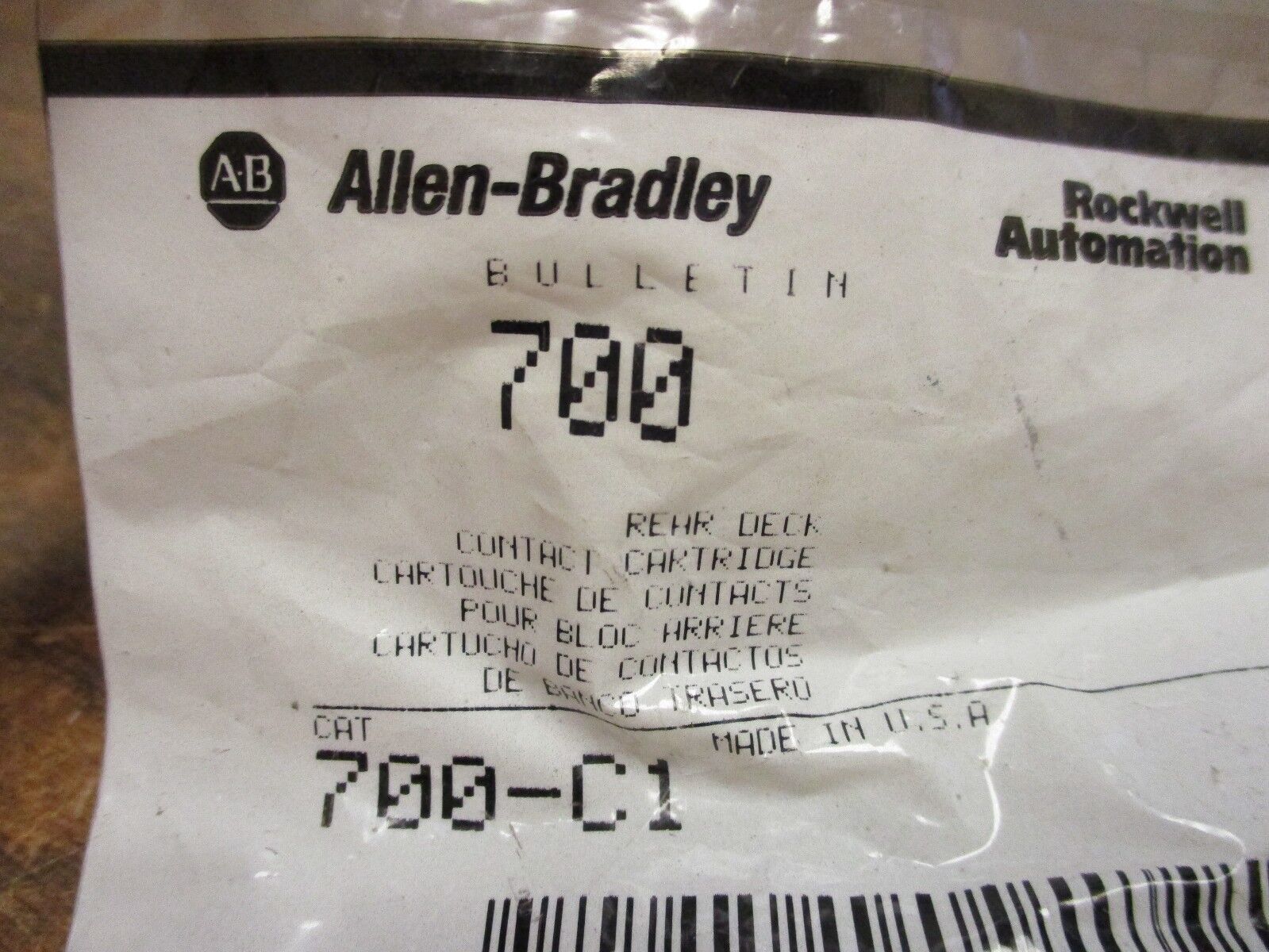 Allen-Bradley Contact Cartridge 700-C1 Ser A New Surplus