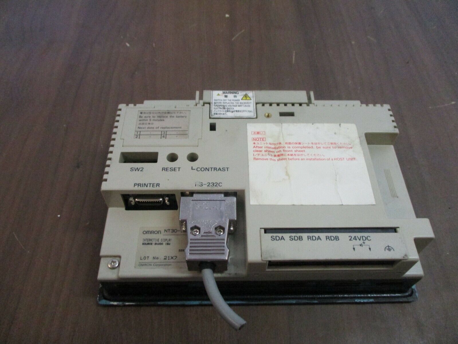 Omron Interactive Display Control Panel NT30-ST131B-E 24VDC 15W Used