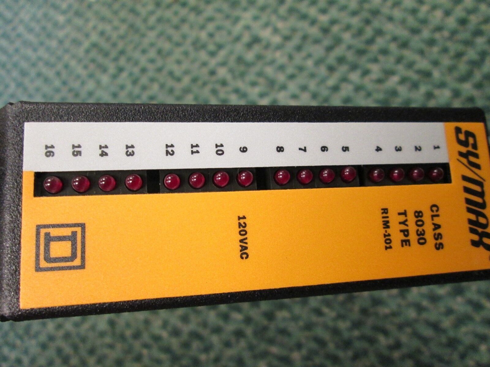 Square D Input Module 8030 RIM101 30619-507-50 120 VAC 50/60 HZ