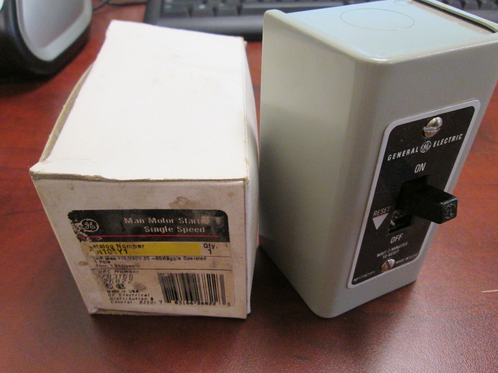 GE Man Motor Starter Single Speed CR101Y1 New Surplus