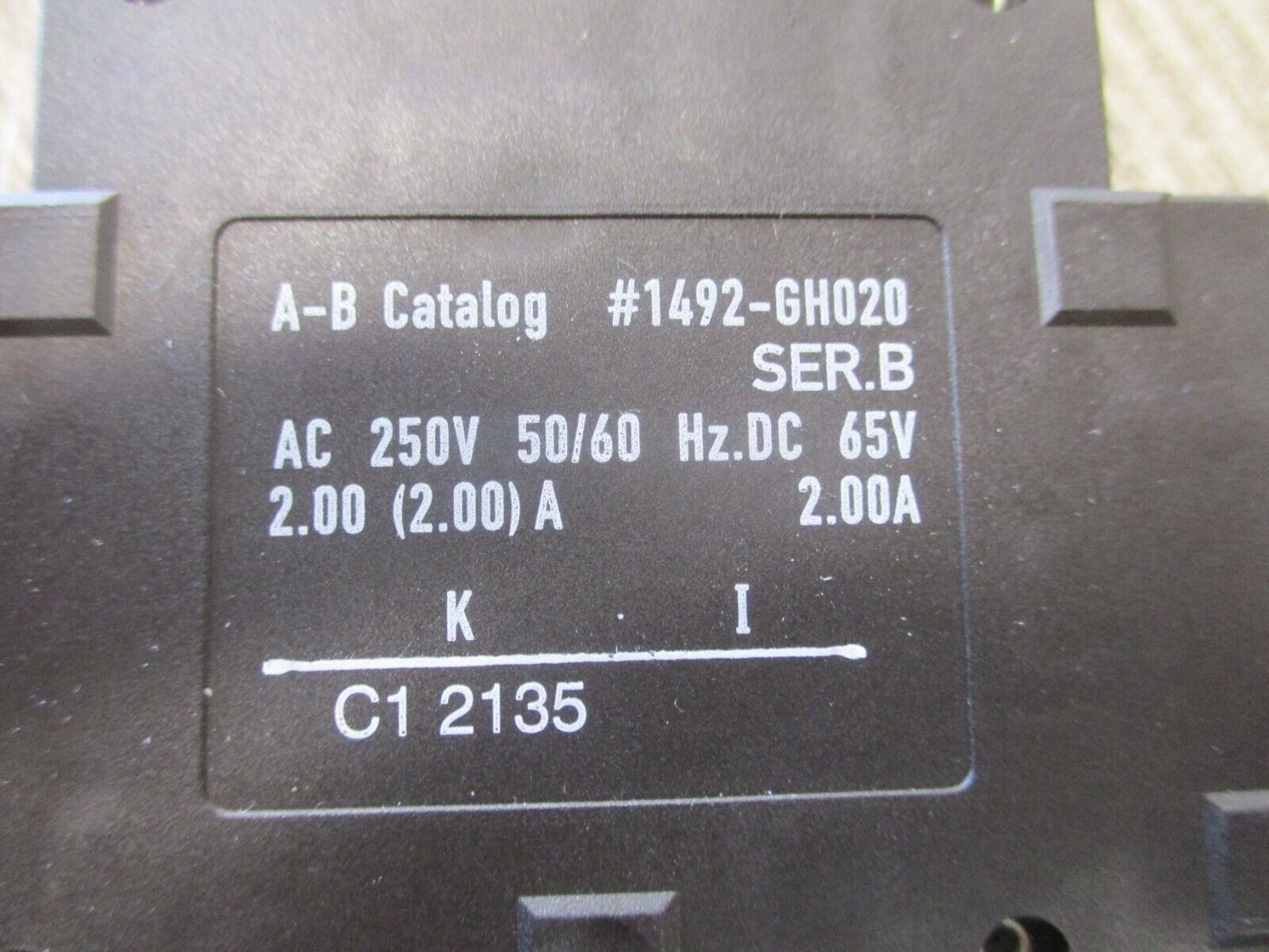 Allen-Bradley Supplementary Protector 1492-GH020 Ser. B 2A New Surplus