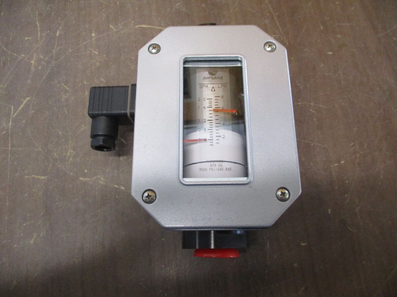 Aw-Lake Flowmeter N4A6HH02 3500PSI 2.0 GPM Max New Surplus