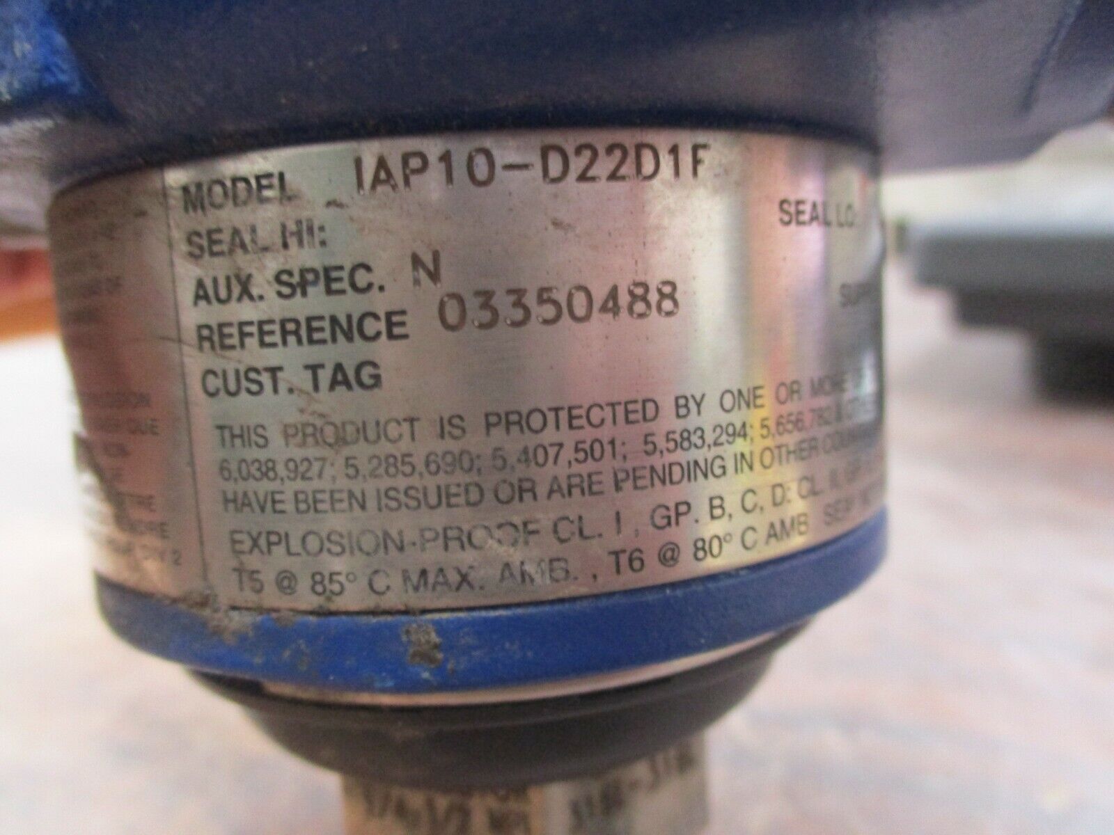 Invensys Pressure Transmitter IAP10-D22D1F Supply: 12.5-42.0VDC 0-250PSIG Used