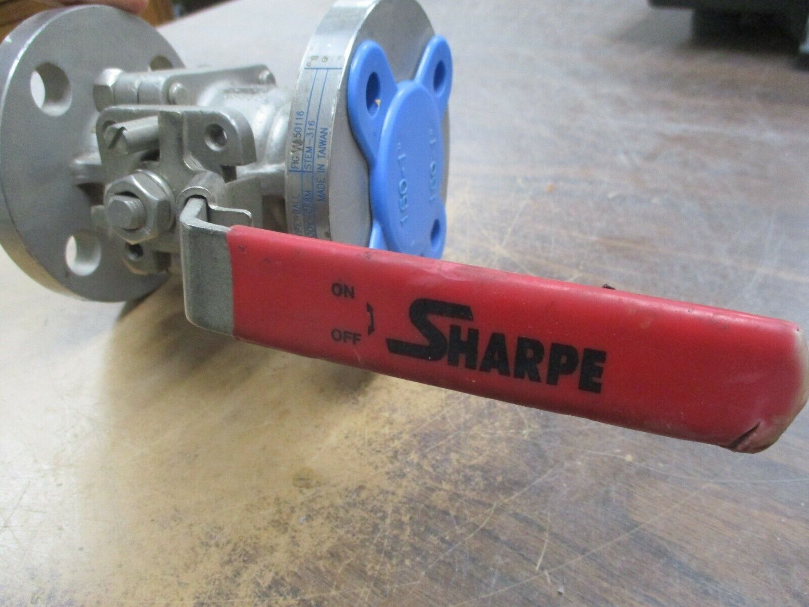 Sharpe Ball Valve W50116 Size: 1" Seat: TFM Ball/Body: CF8M Stem:316 New Surplus