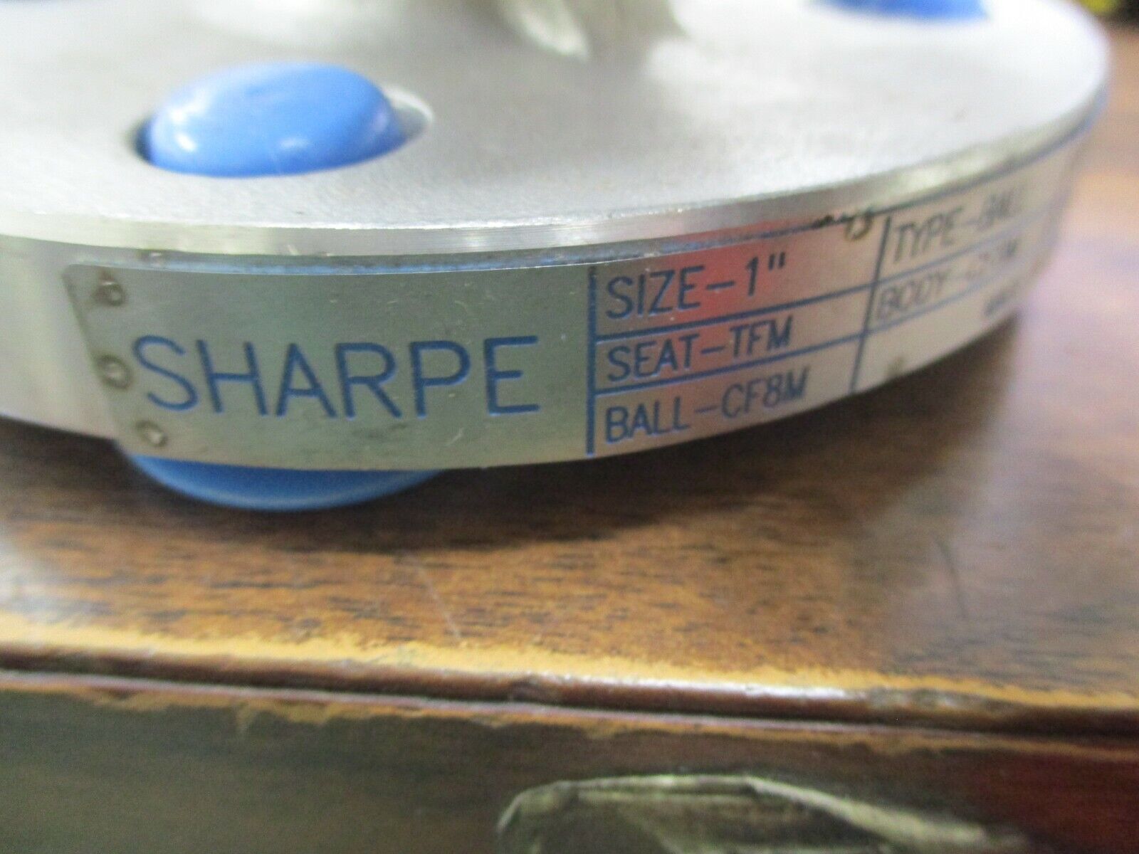 Sharpe Ball Valve W50116 Size: 1" Seat: TFM Ball/Body: CF8M Stem:316 New Surplus
