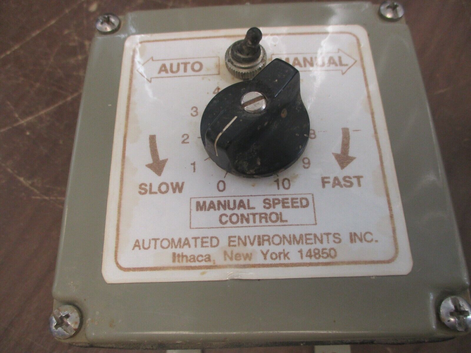 Automated Environments, Inc. Manual Speed Control Used
