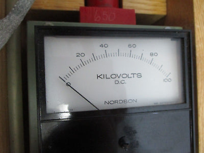 Nordson DC Kilovolt Meter 937015 Range: 0-100V Used