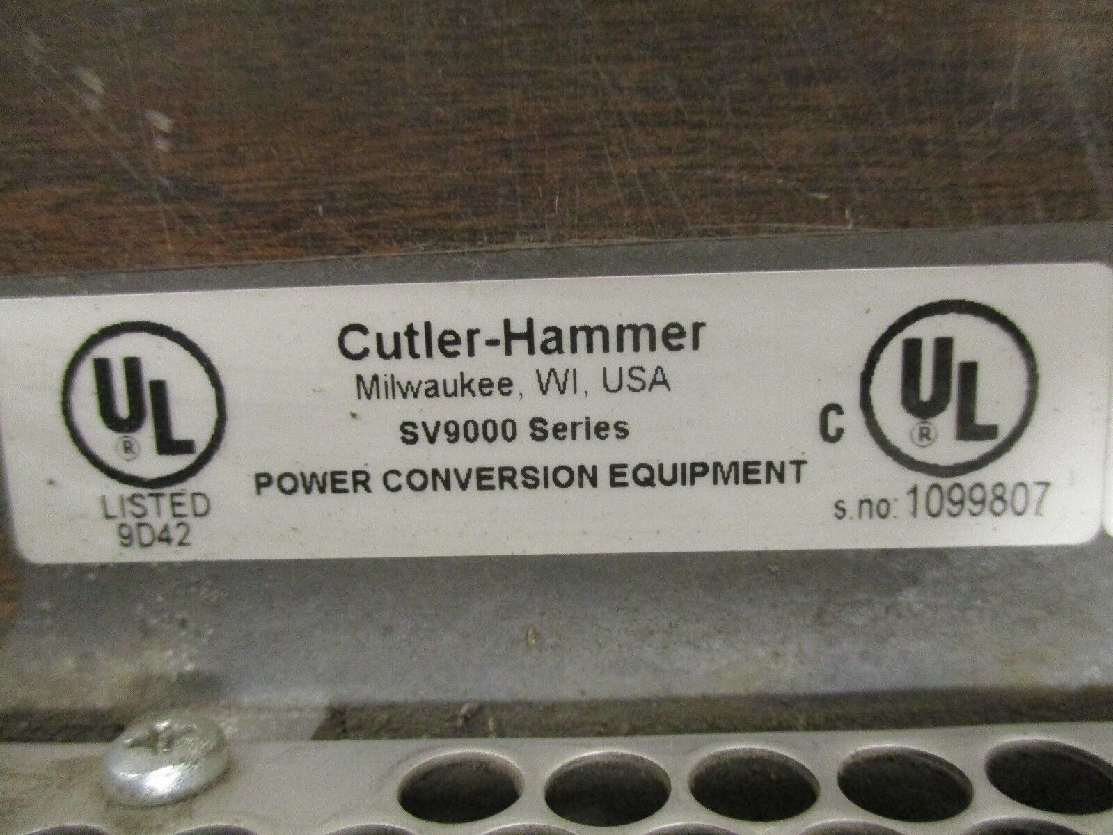 Cutler-Hammer SV9000 AC Drive SV9020AP-2M0B00 20HP 3Ph Used