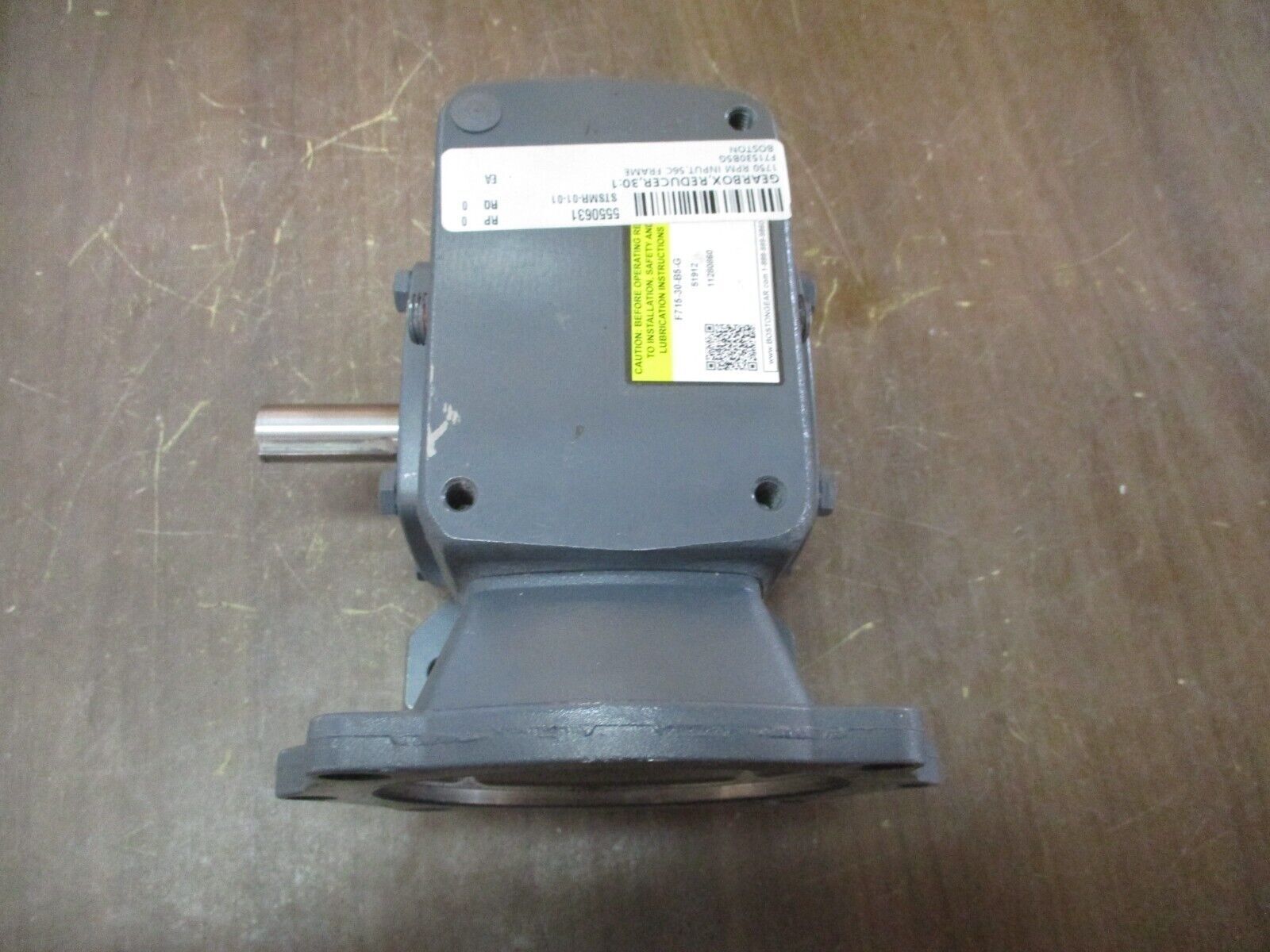 Boston Gear Reducer F715-30-B5-G Ratio 30:1 0.54HP 445 LB-In Torque Out Used