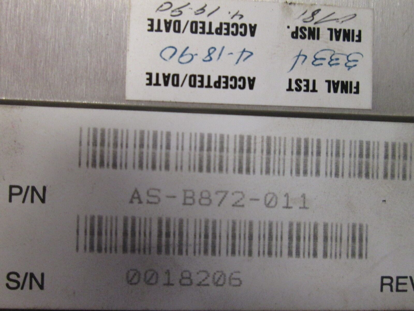 Modicon Voltage Analog Output AS-B872-011 Used