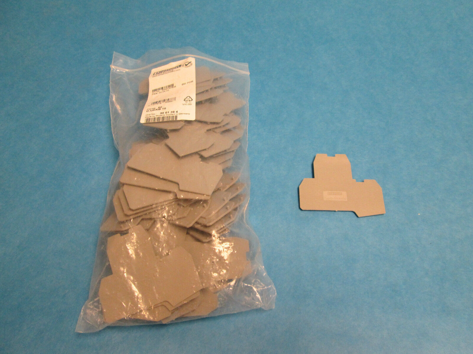Phoenix Contact Terminal Cover D-UKKB 10, Lot of 50! New!!!