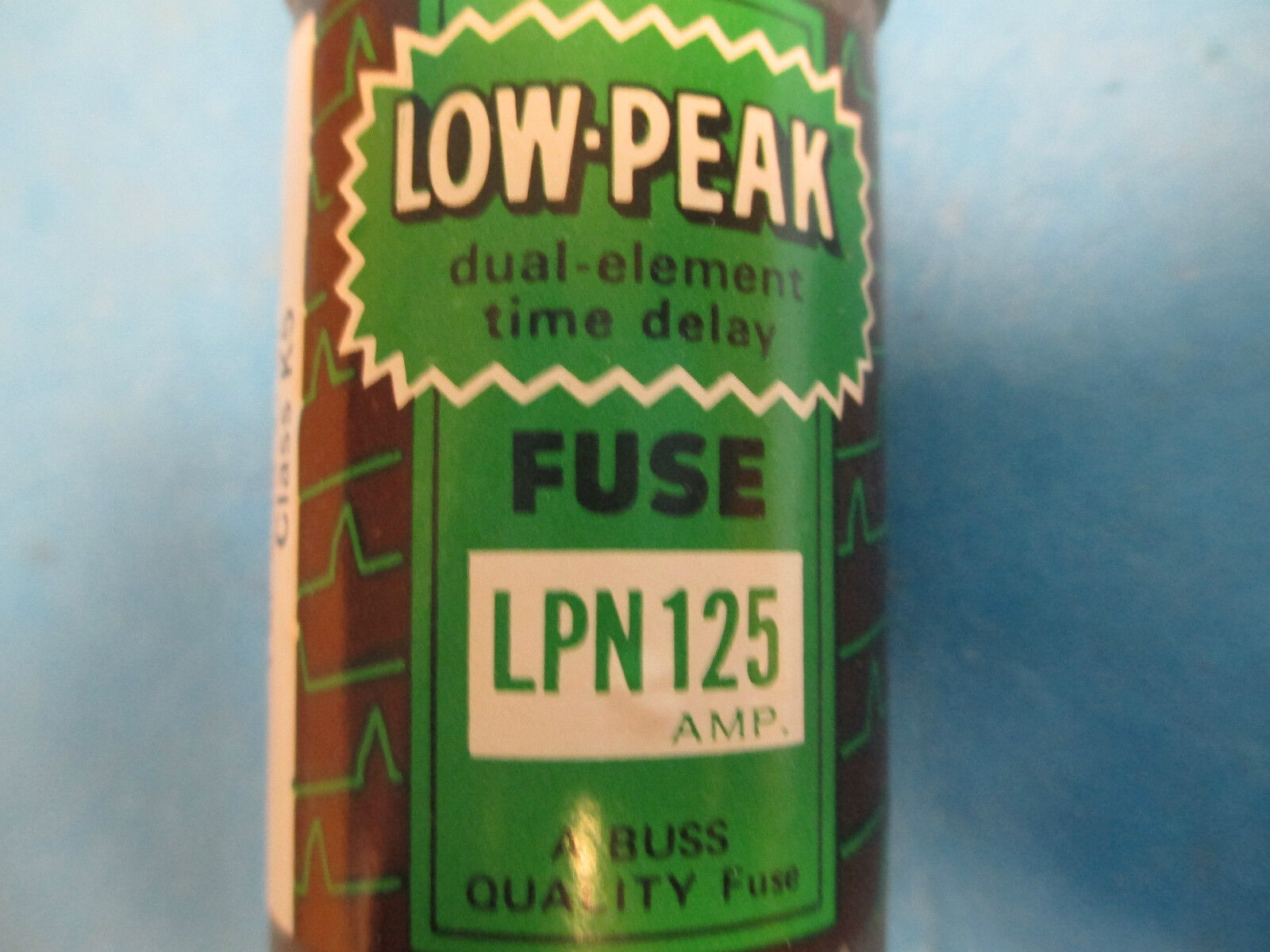Bussmann LPN-125 Low-Peak Time-Delay Fuse 125A 250V New Surplus