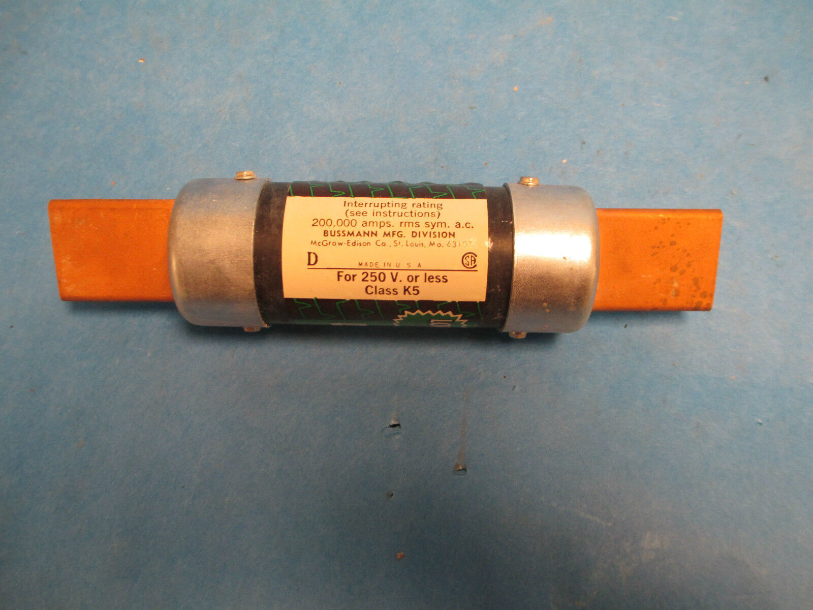 Bussmann LPN-125 Low-Peak Time-Delay Fuse 125A 250V New Surplus