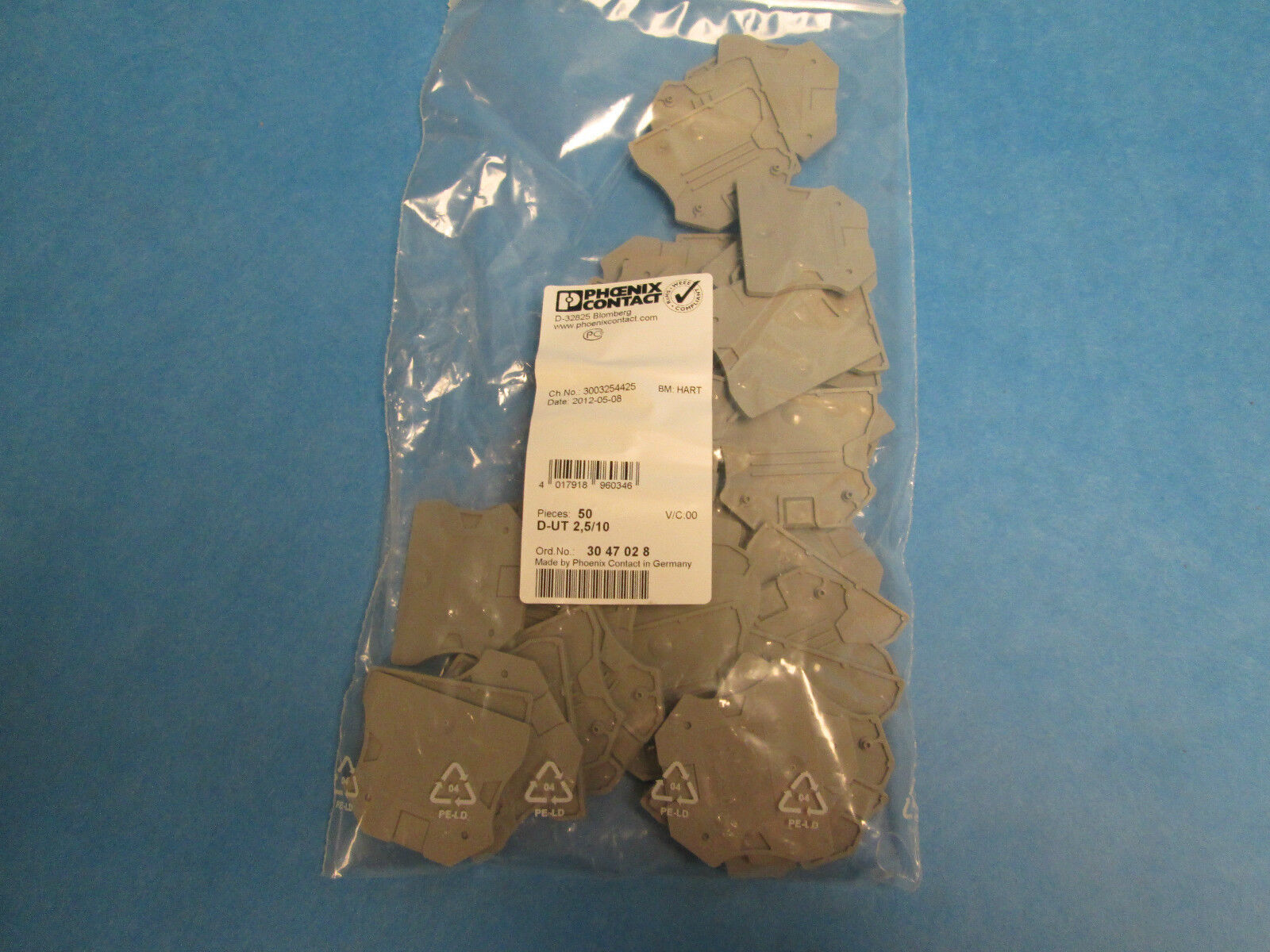 Phoenix Contact D-UT 2,5/10 *Bag Of 50* New Surplus