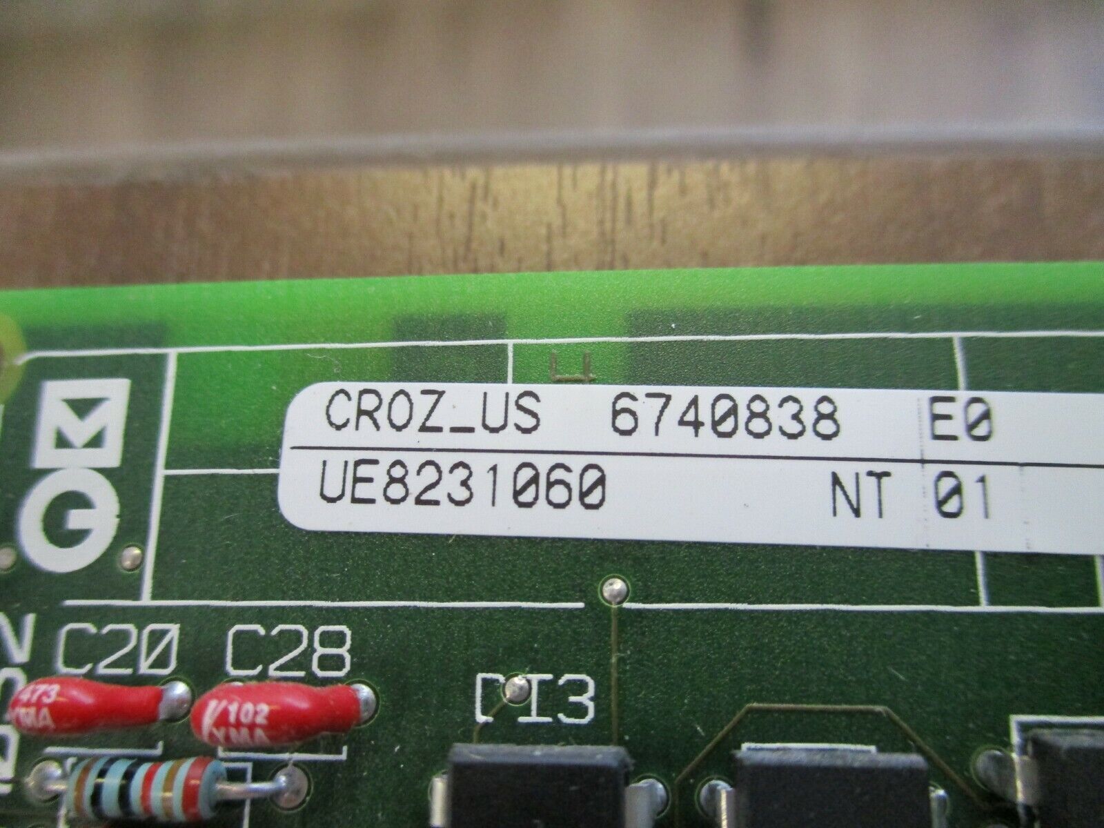 MGE CROZ_US/DO6Z Control Board Assembly 6740838/6739840 Used
