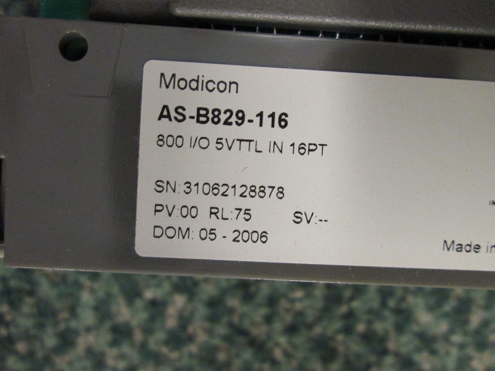 Modicon Fast Input B829-116 5VTTL Used