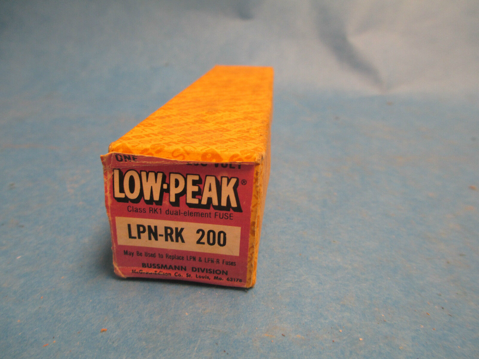 Bussmann LPN-RK-200 200A 250V Low-Peak Fuse New Surplus