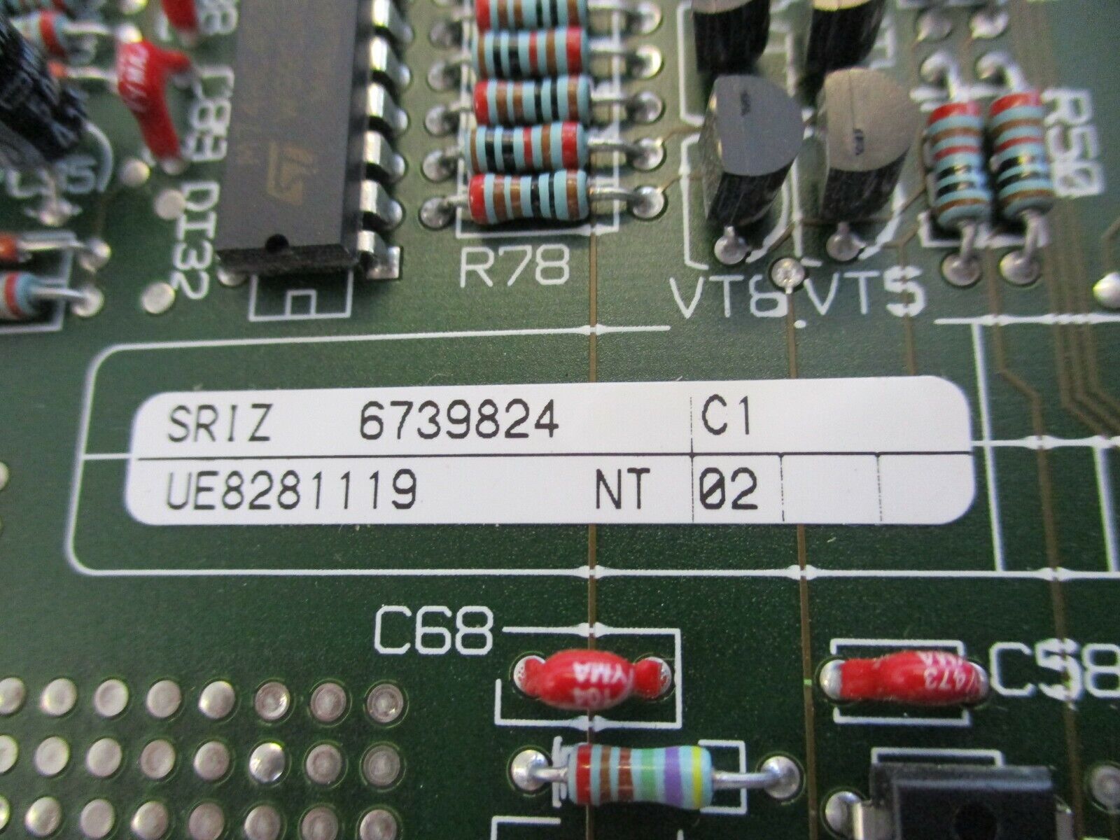 Merlin Gerlin SRIZ PCB 6739824 6739823XD-1C1 Used