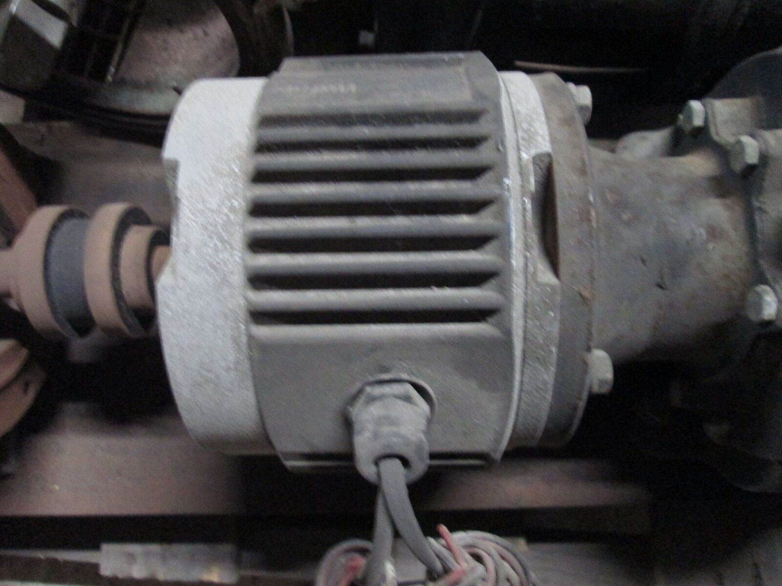 Baldor AC Motor w/ Clutch Brake & Gear IDNM3581T 1HP 1725RPM 230/460V Used