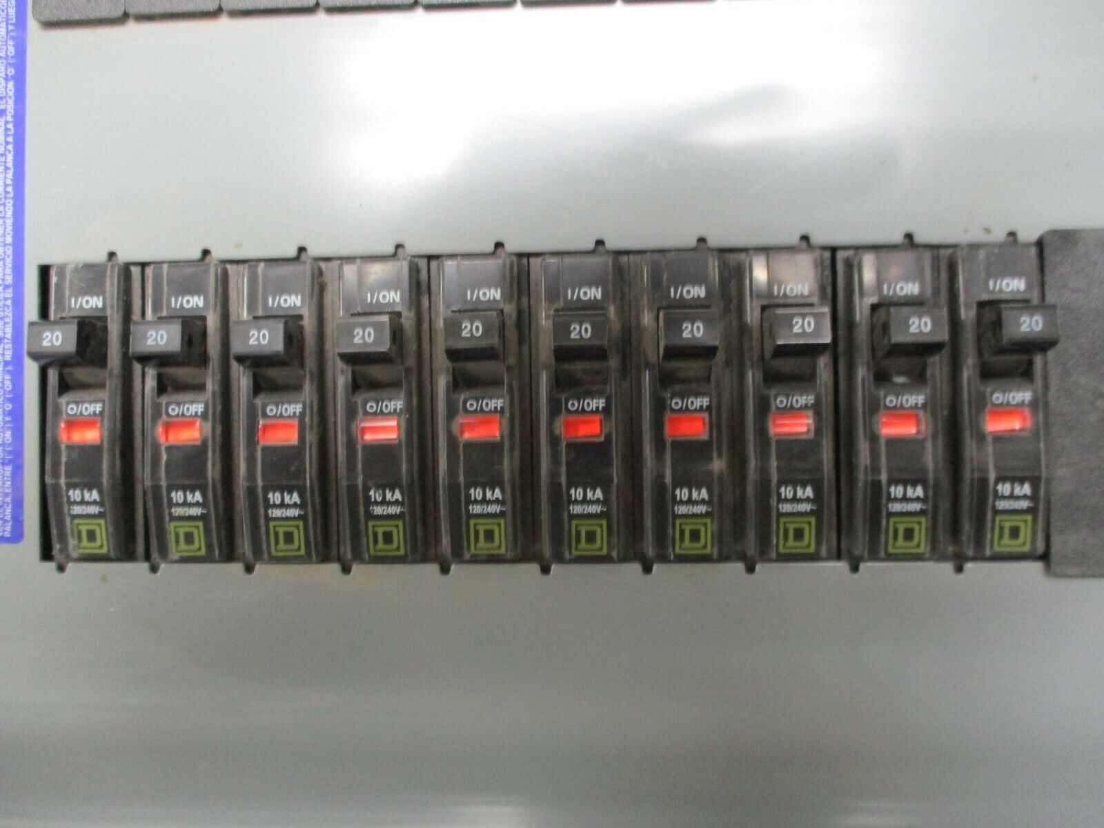 Square D Main Breaker Panel Interior 1224957428332000 200A Max 208Y/120V 3Ph 4W