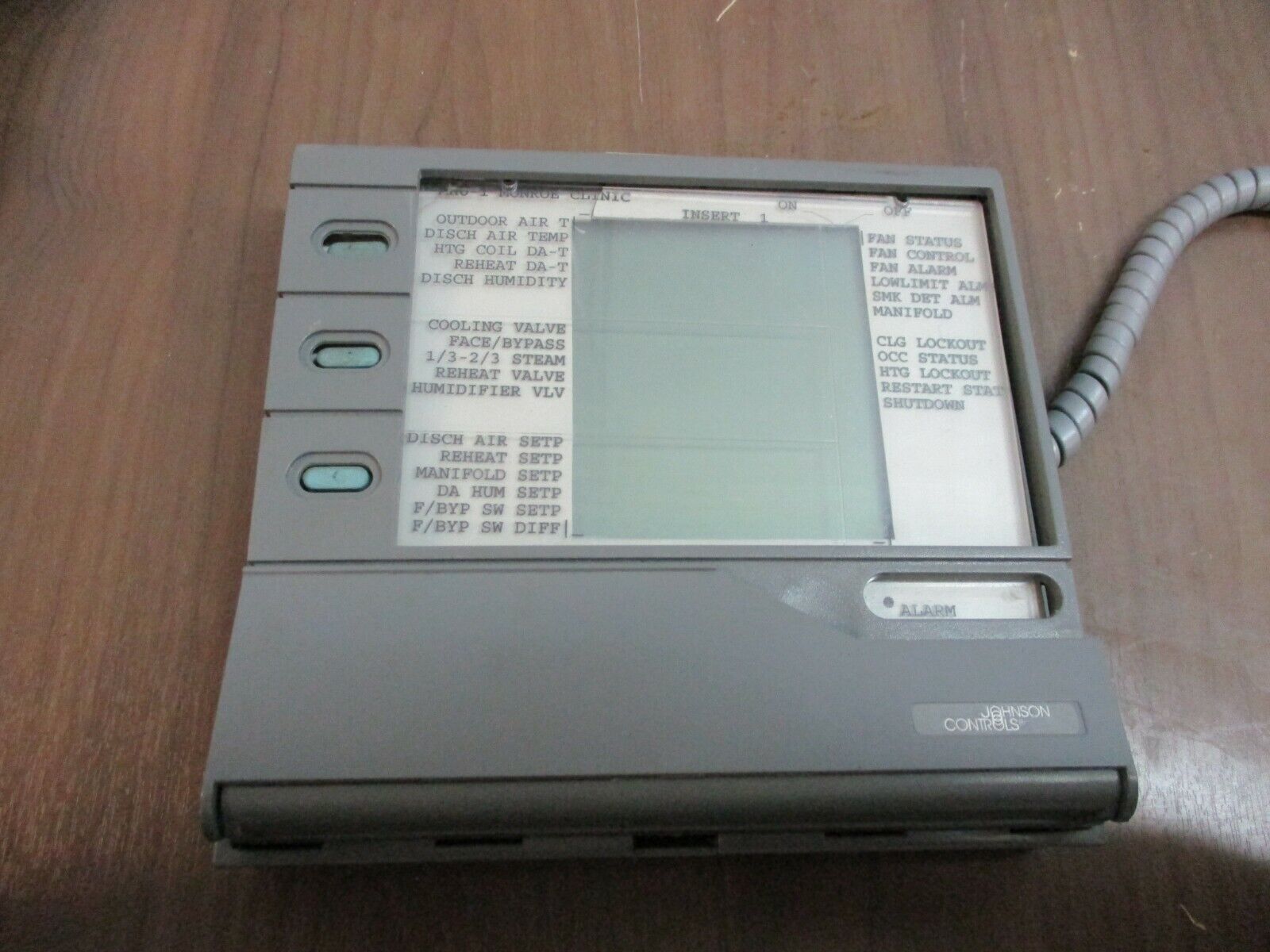 Johnson Controls Control Panel Used