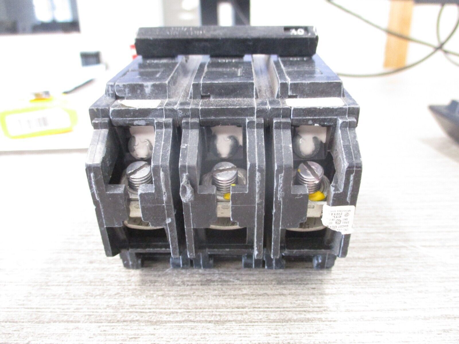 GE Bolt-on Circuit Breaker THQB 320 30 30A 240V 3P *No Screws* Used