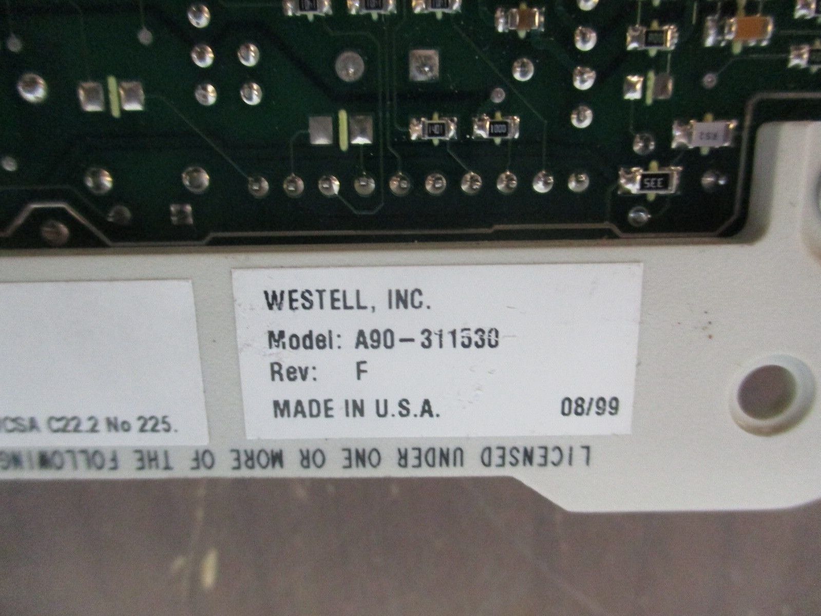 Westell Network Interface Module A90-311530 Rev. F Used