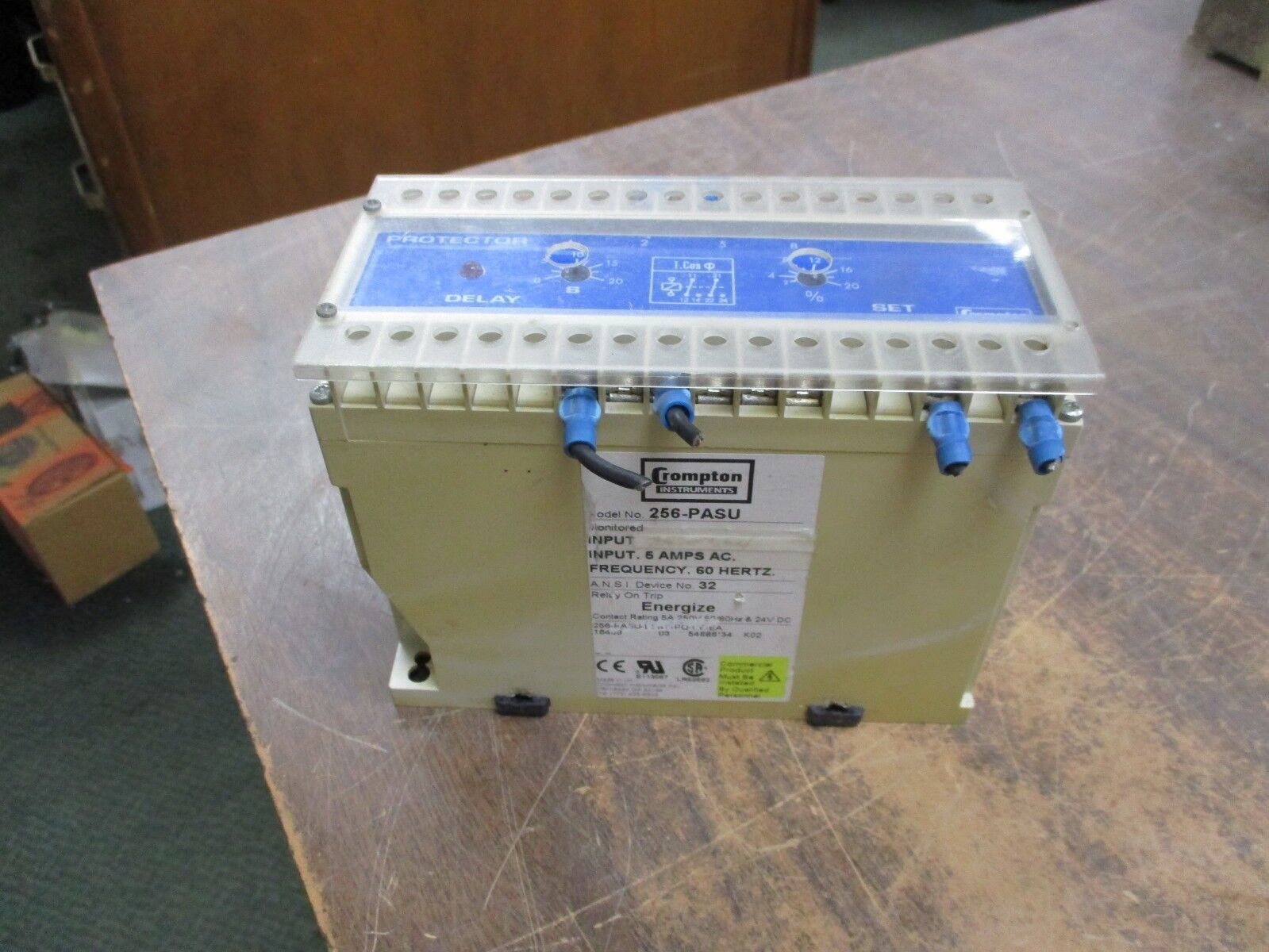 Crompton Protector Time Delay Relay 256-PASU 240V L-N 5A 60Hz Used