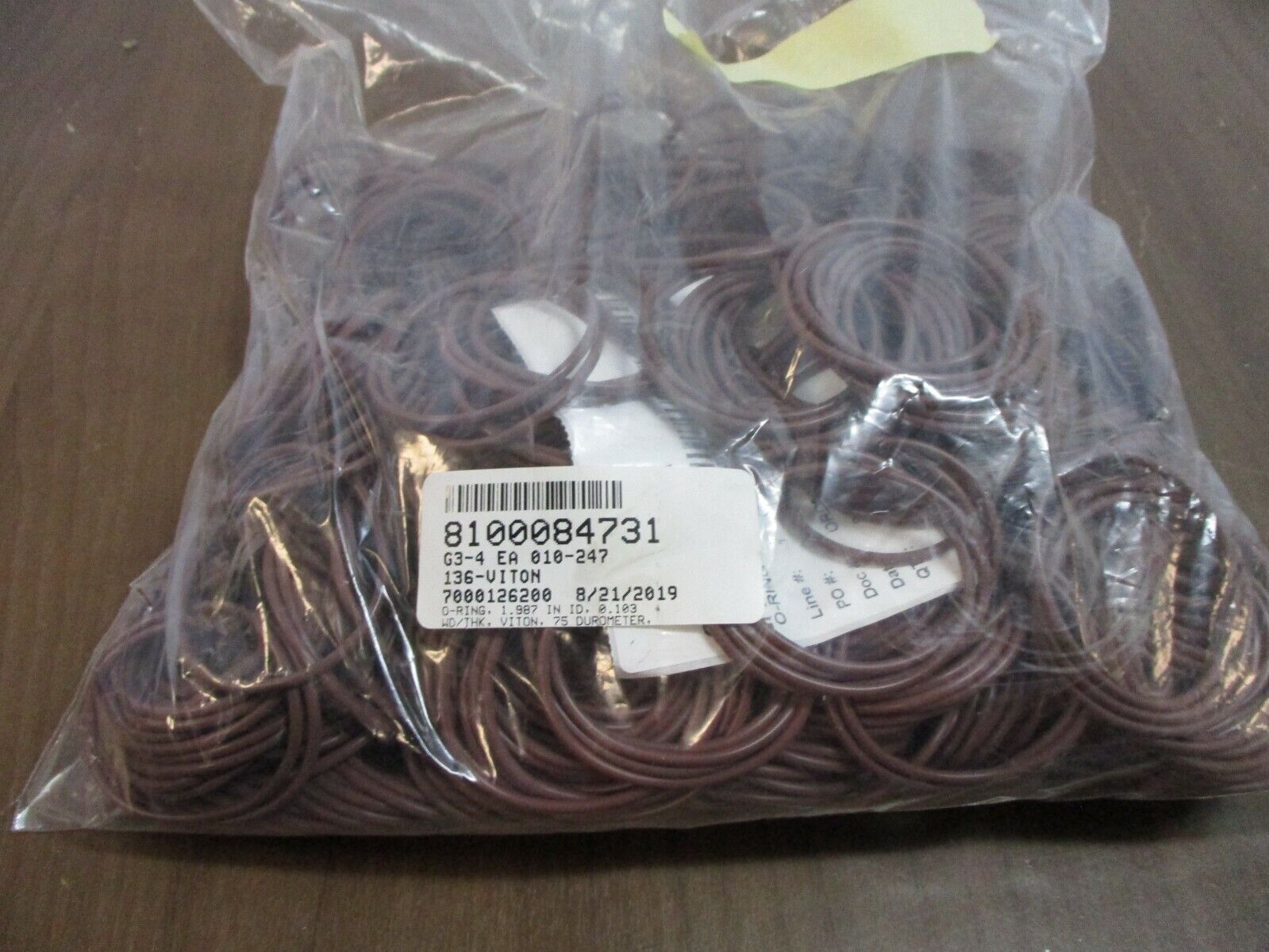 Misc. Brand Durometer 75 O-Rings OR-136BRNVA 1.987" ID 0.103" Thick New Surplus