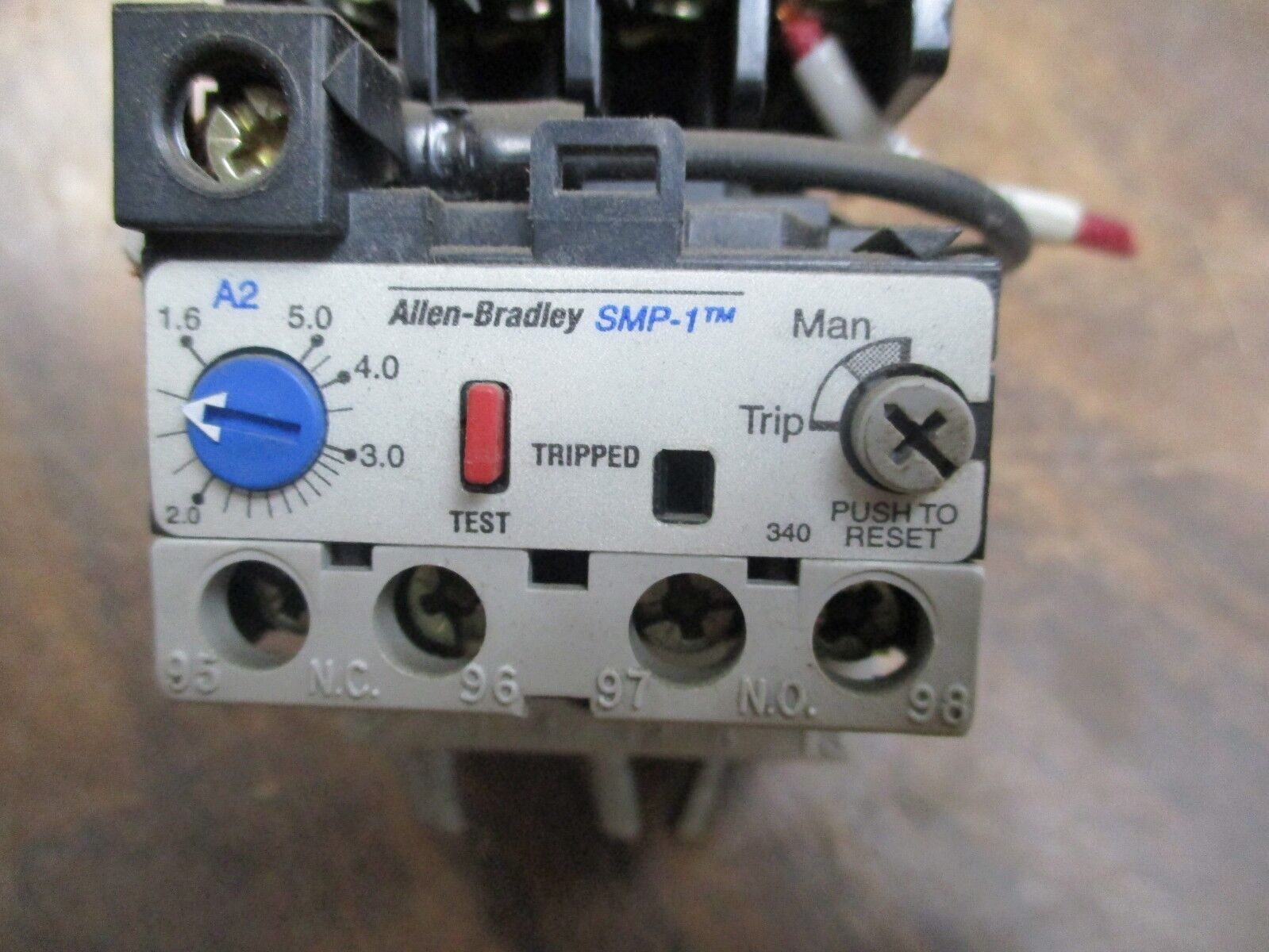 Allen-Bradley Starter 100-A09ND3/193-A1E1 120V Coil 9A 600V Trip: 1.6-5.0A Used