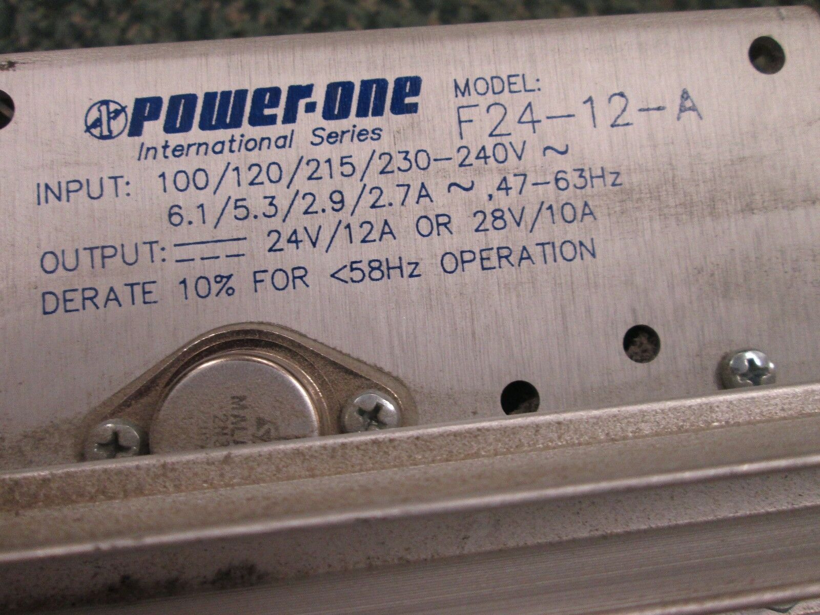 Power-One DC Power Supply F24-12-A Used
