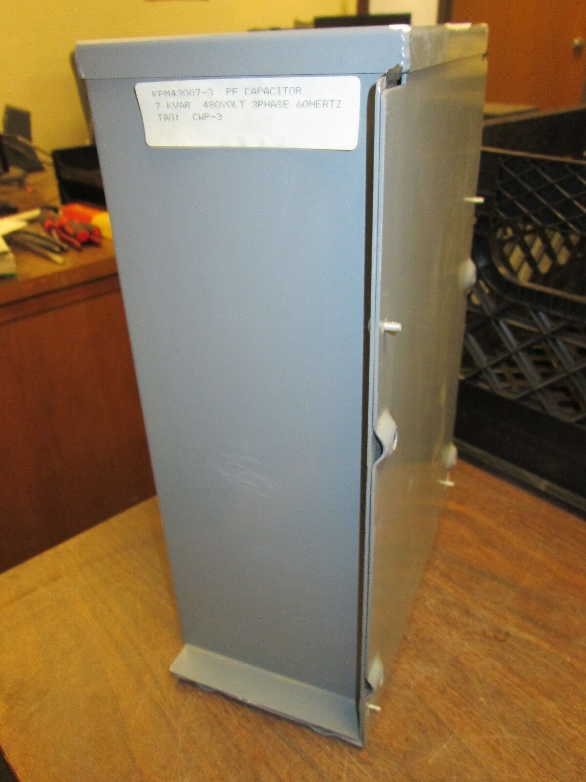 Myron Zucker Calmount Capacitor KPM43007-3 7KVAR 480V 3Ph 60Hz Used