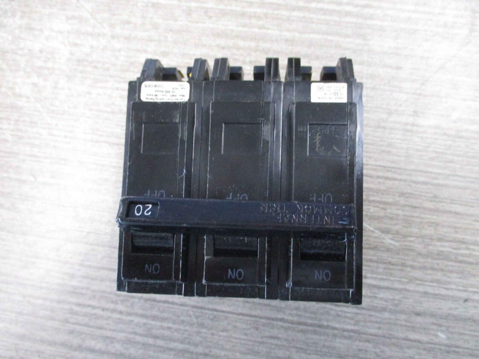 GE Bolt-on Circuit Breaker THQB 320 20 20A 240V 3P Used