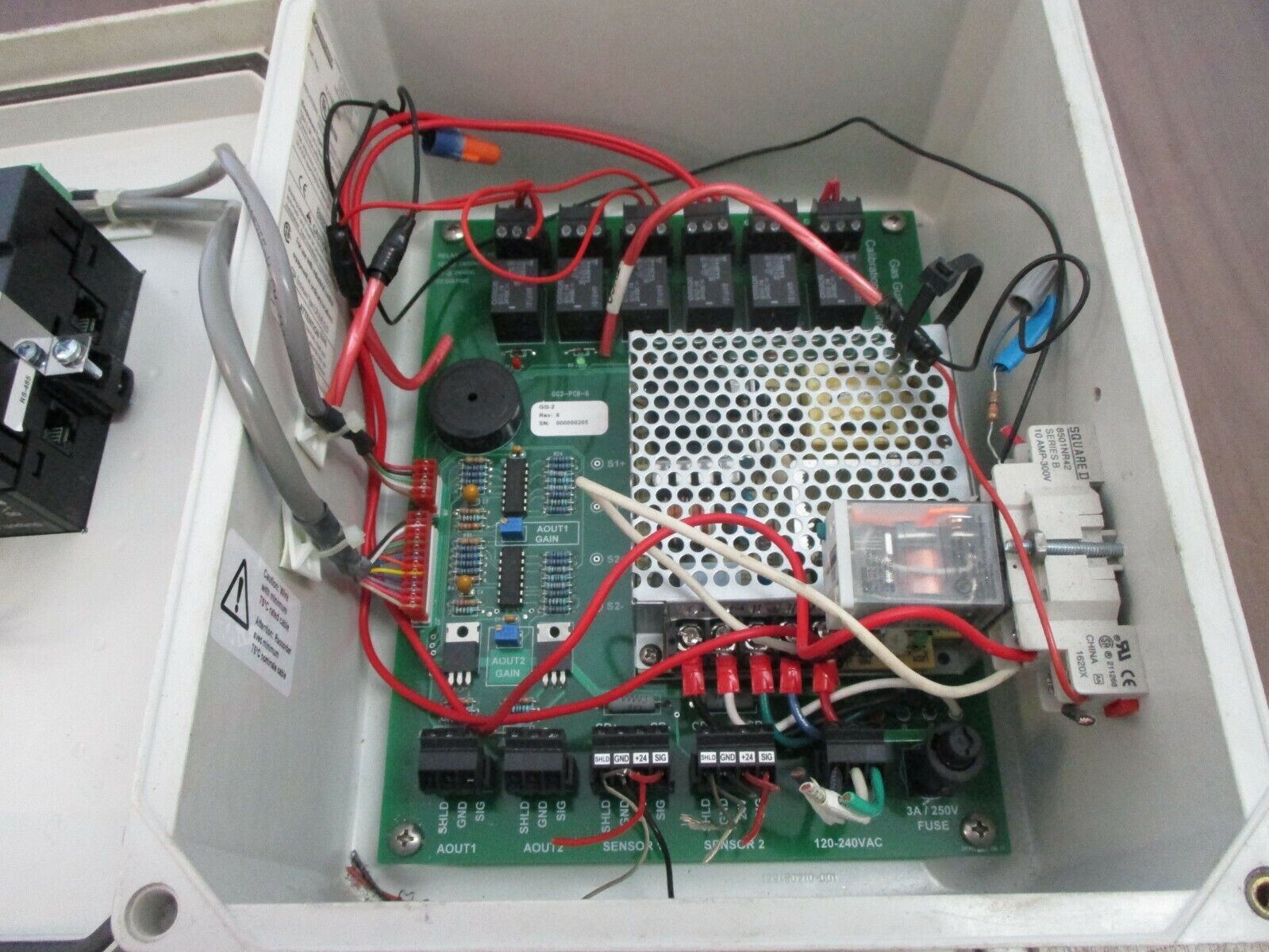 CTI Gas Detection Control Panel GG-2 Rev. 6 Type 4X Enclosure Used