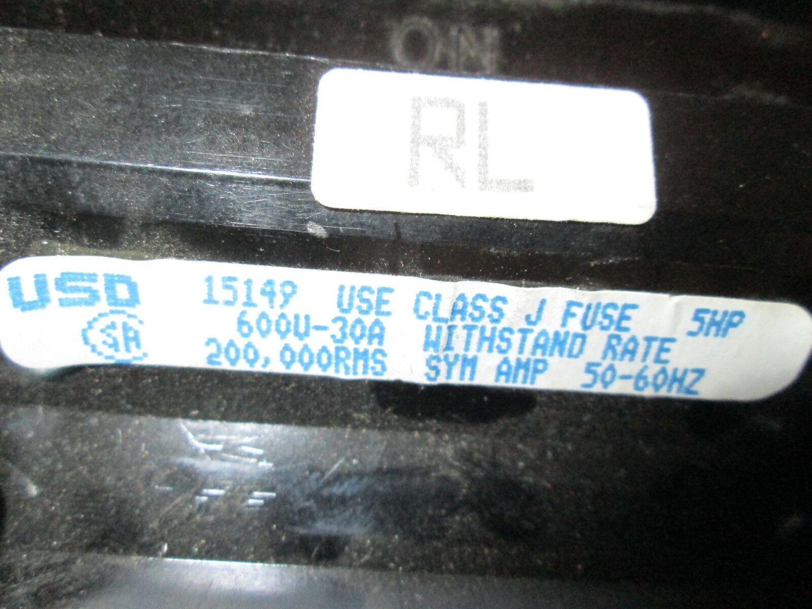 USD Pullout Switch 15149 3 Pole 30 A 600 V J Fuse Used