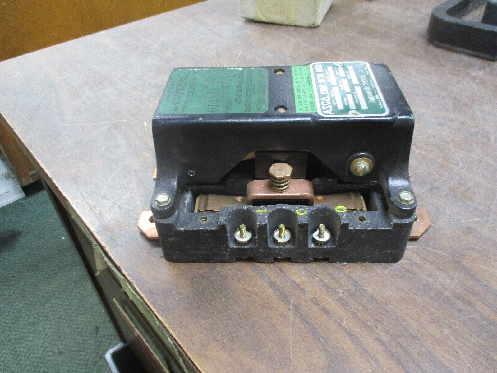 ASCO Remote Control Switch 926 60A 600V 60Hz Control: 208-240V Used