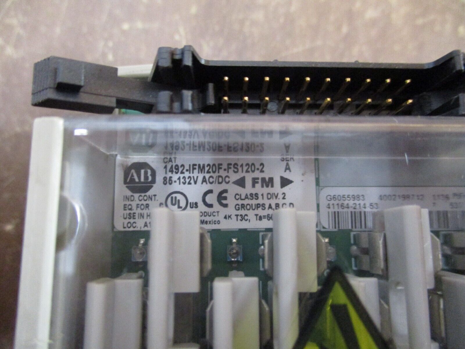 Allen-Bradley Isolated Fusible IFM 1492-IFM20F-FS120-2 85-132V AC/DC 20PT Used