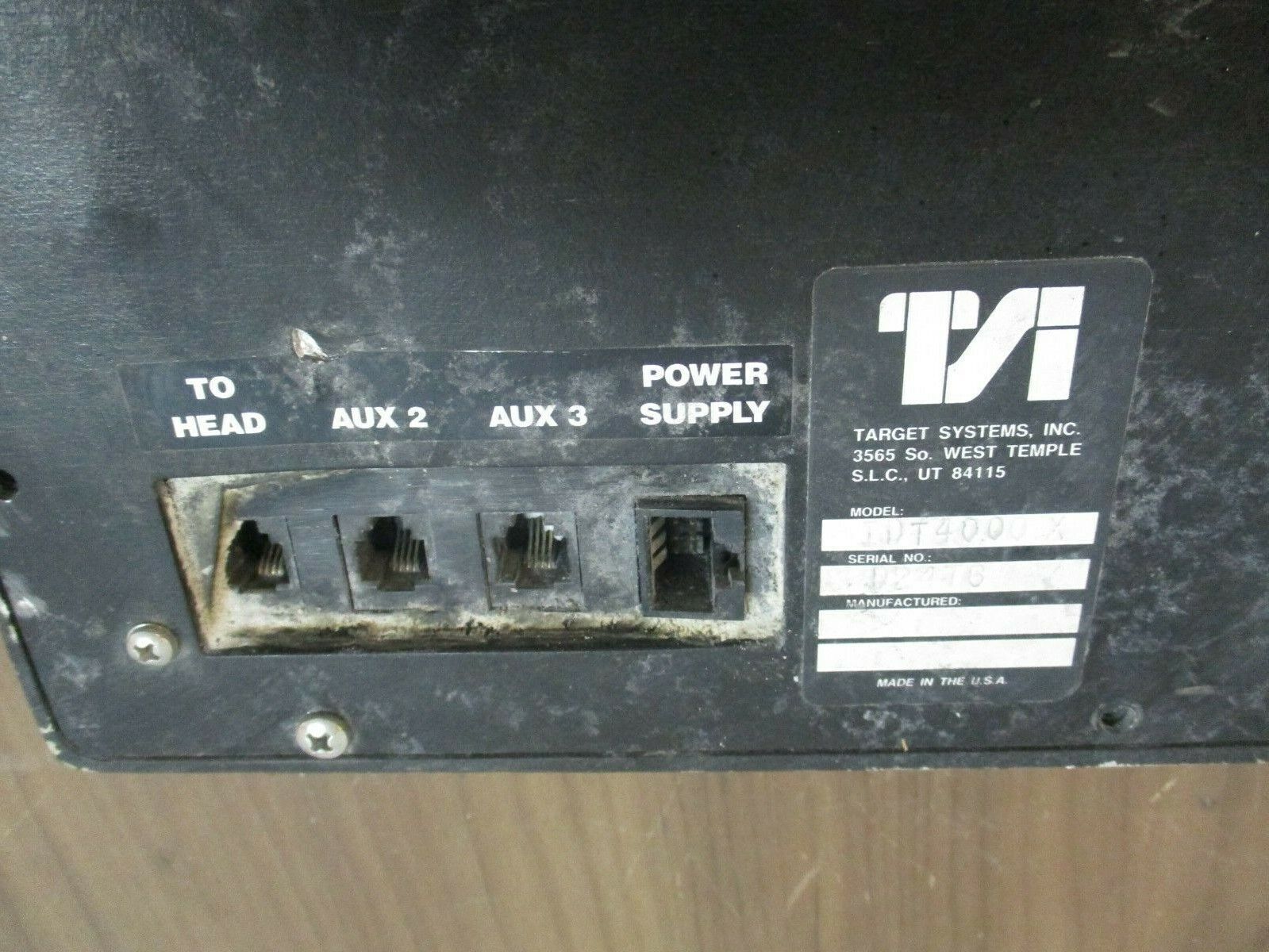 Target Systems Series 4000 Industrial Display Terminal IDT4000X Used