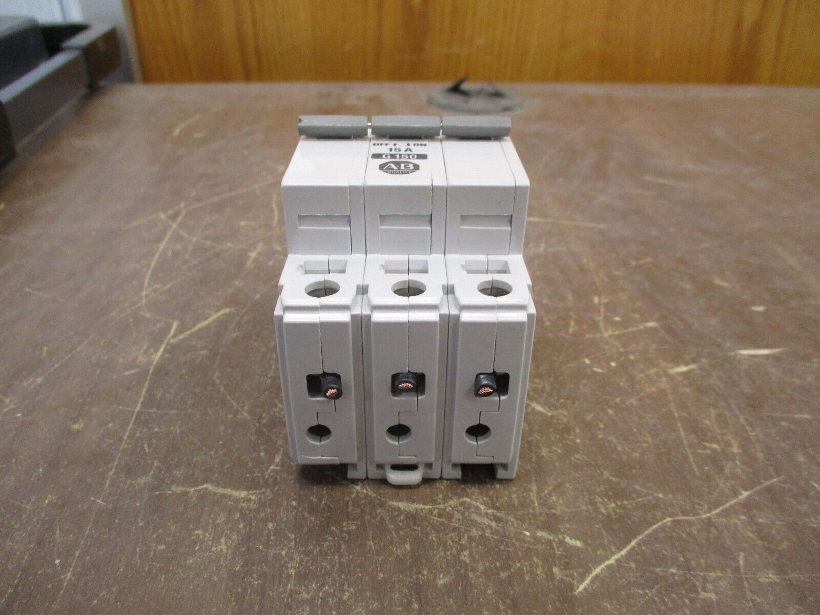 Allen-Bradley Circuit Breaker 1492-CB3-G150 Ser. B 15A 480Y/277V 3Ph Used