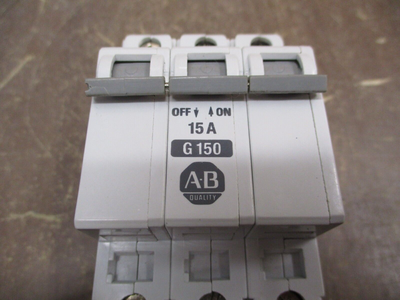 Allen-Bradley Circuit Breaker 1492-CB3-G150 Ser. B 15A 480Y/277V 3Ph Used