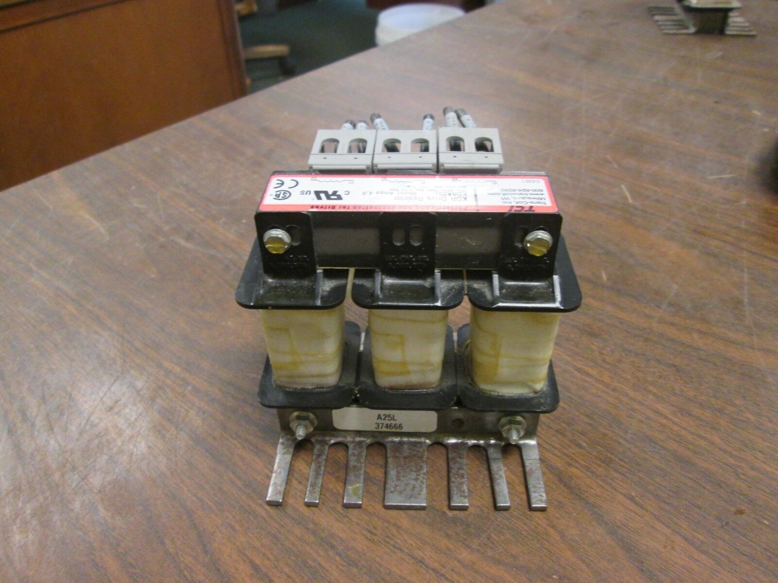 TCI KDR Drive Reactor KDRA25L Motor: 4A 3Ph 60Hz 600V Used