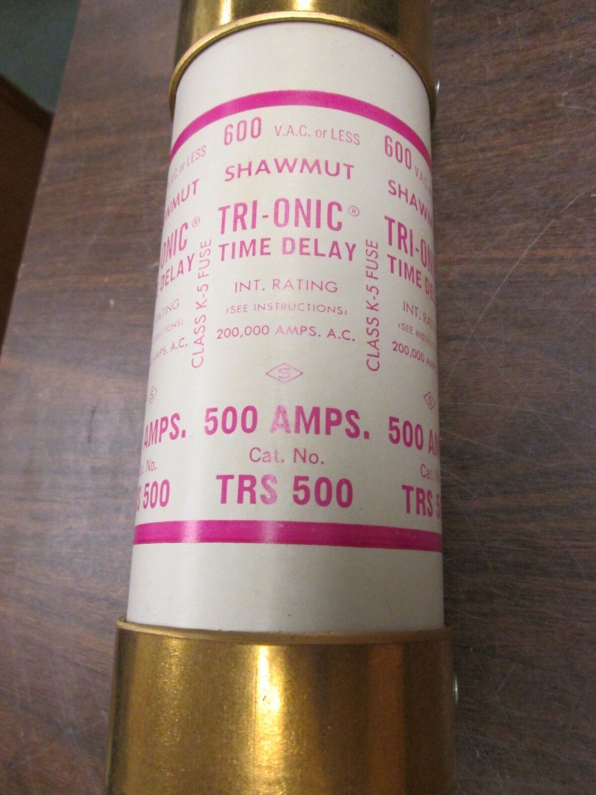 Shawmut Time Delay Fuse TRS 500 600V 500A Silver Plated New Surplus