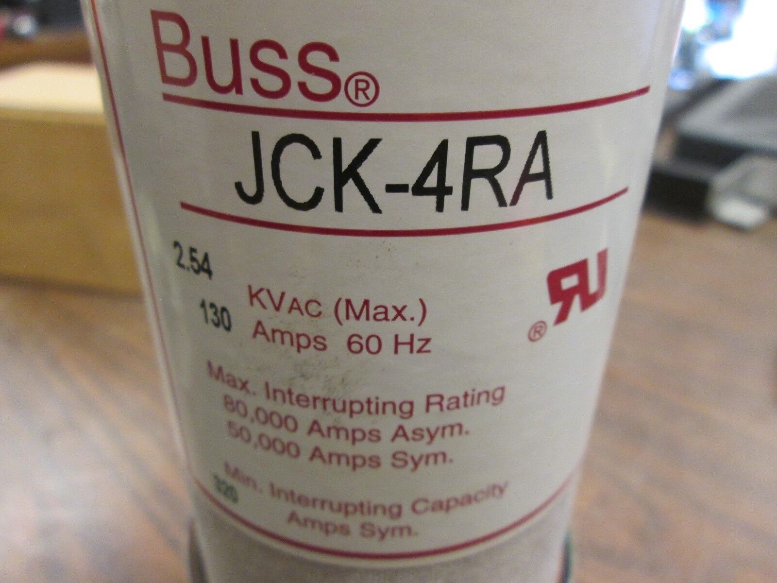 Buss Medium Voltage Fuse JCK-4RA 2.54KV 130A New Surplus