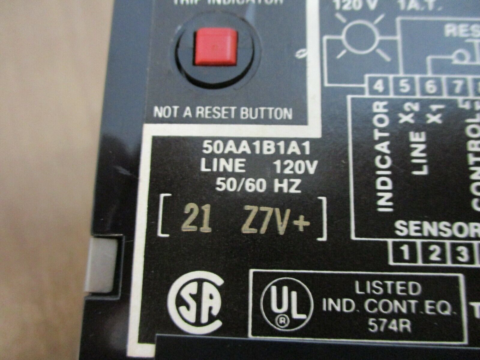 Texas Instruments Equipment Protection Module 50AA1B1A1 120V 50/60Hz Used