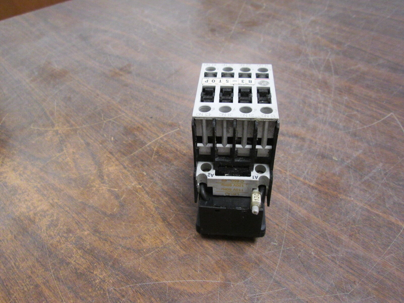 GE Contactor RL4RA022T 120V Coil 20A w/ Surge Suppressor Block Used