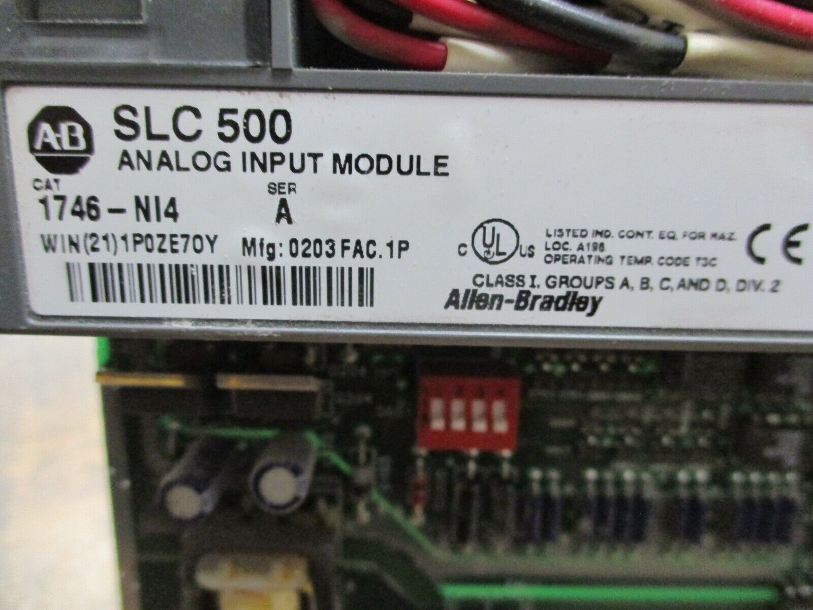 Allen-Bradley SLC 500 Analog Input Module 1746-NI4 Series A Used