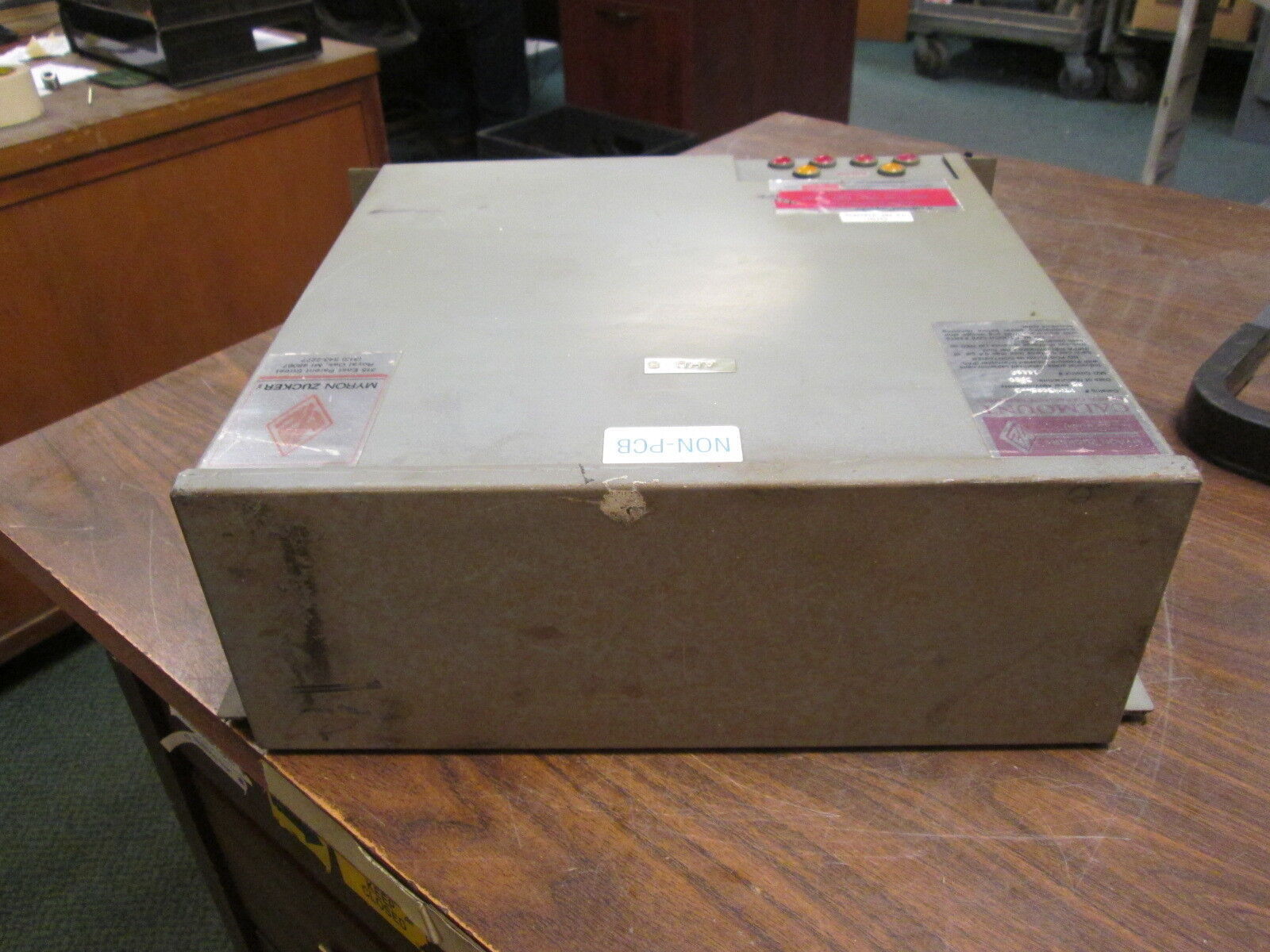 Myron Zucker Calmount Power Capacitor Assembly KIM43025--3 25KVAR 480V 3Ph Used
