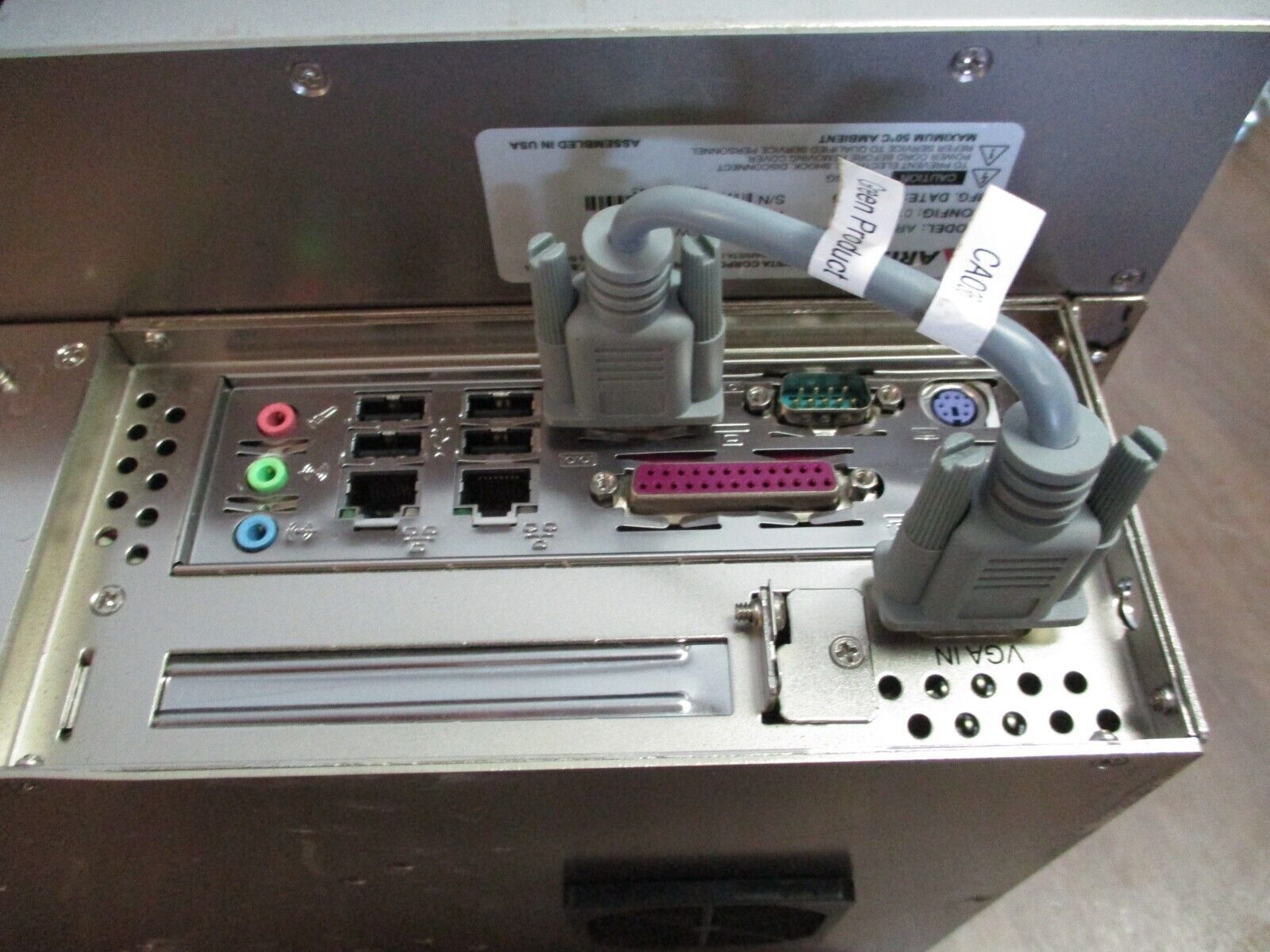Arista Industrial Panel PC ARP-1715BP-108K Rev. SW 2.82 Config: 011 24VDC Used